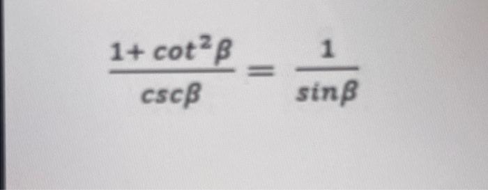 Solved solve the following identity proof .use identities | Chegg.com