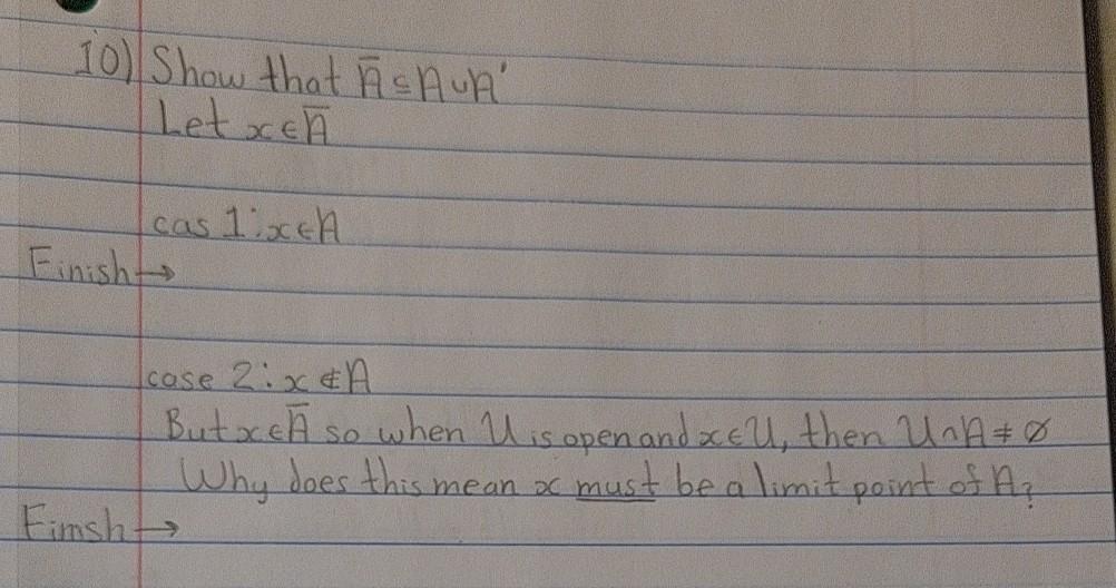 Solved 10 Show That Asaur Letxe Cas Lixch Finisht Case 2 Chegg Com