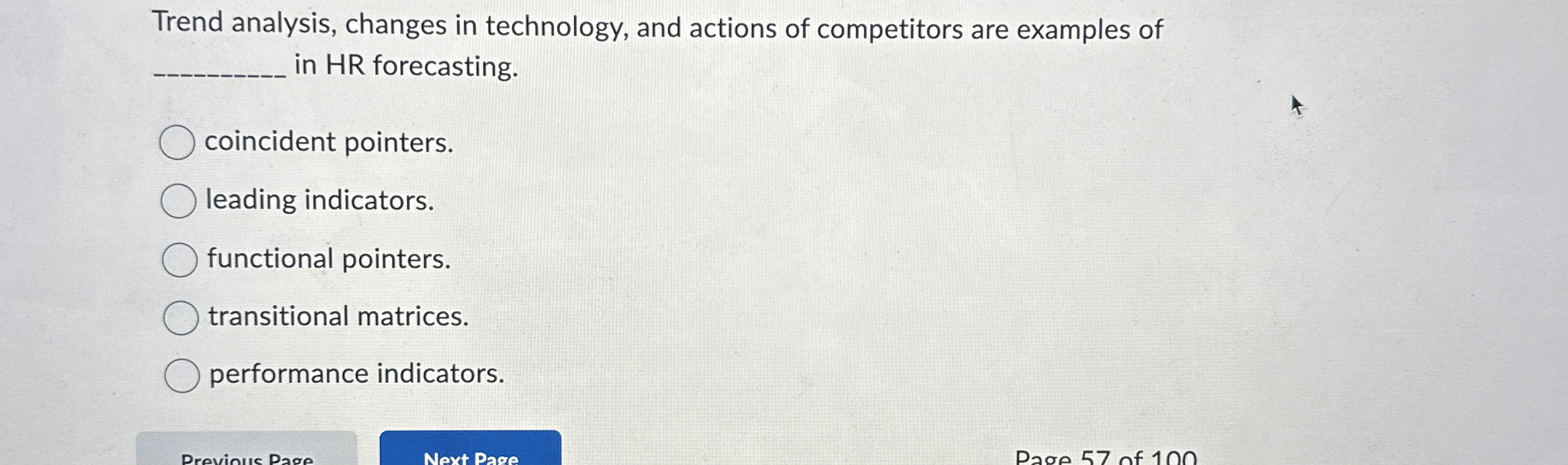 Solved Trend analysis, changes in technology, and actions of | Chegg.com