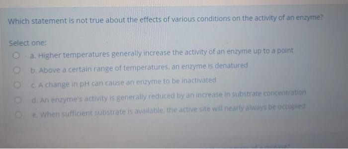 Solved Which Statement Is Not True About The Effects Of Chegg