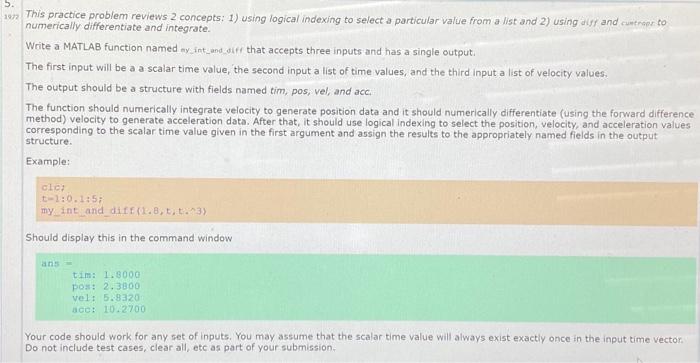 Solved im not sure how to write a matlab code for this | Chegg.com
