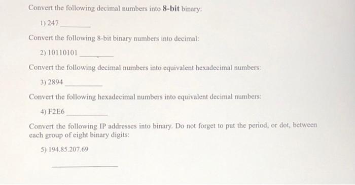 convert 8 bit binary number to decimal