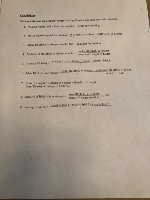 Solved Data Sheet Trial 1 Trial 2 Trial 3 25.ml 25 1. Volume | Chegg.com