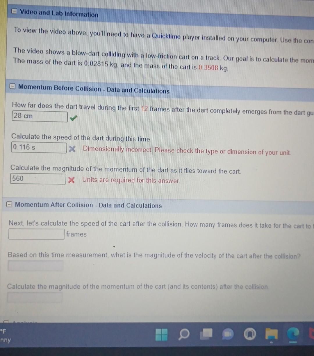 Video and Lab Information To view the video above, | Chegg.com