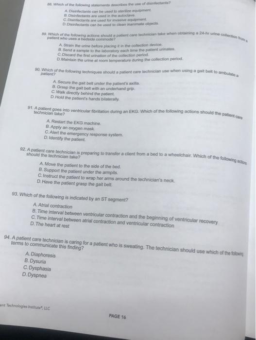 6. Which of the following statement des me we can A Disinfectants can be used to equipment B.Dinfectants are used in the doct