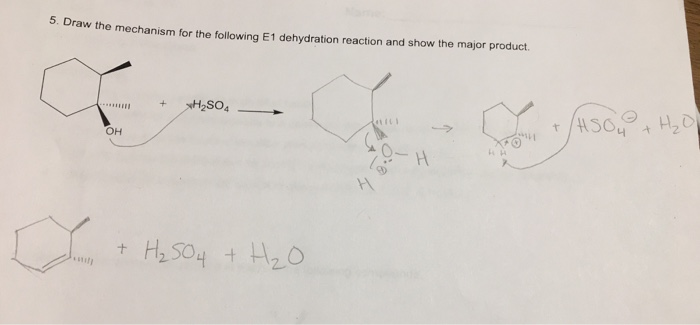 Solved 5. Draw the mechanism for the following E1 | Chegg.com