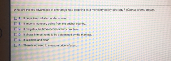 solved-what-are-the-key-advantages-of-exchange-rate-chegg