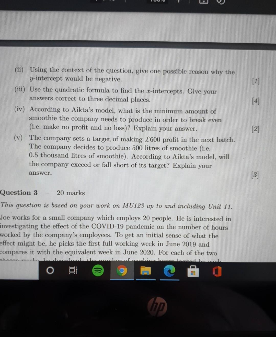 Solved Question 2 12 Marks This Question Is Based On Your | Chegg.com