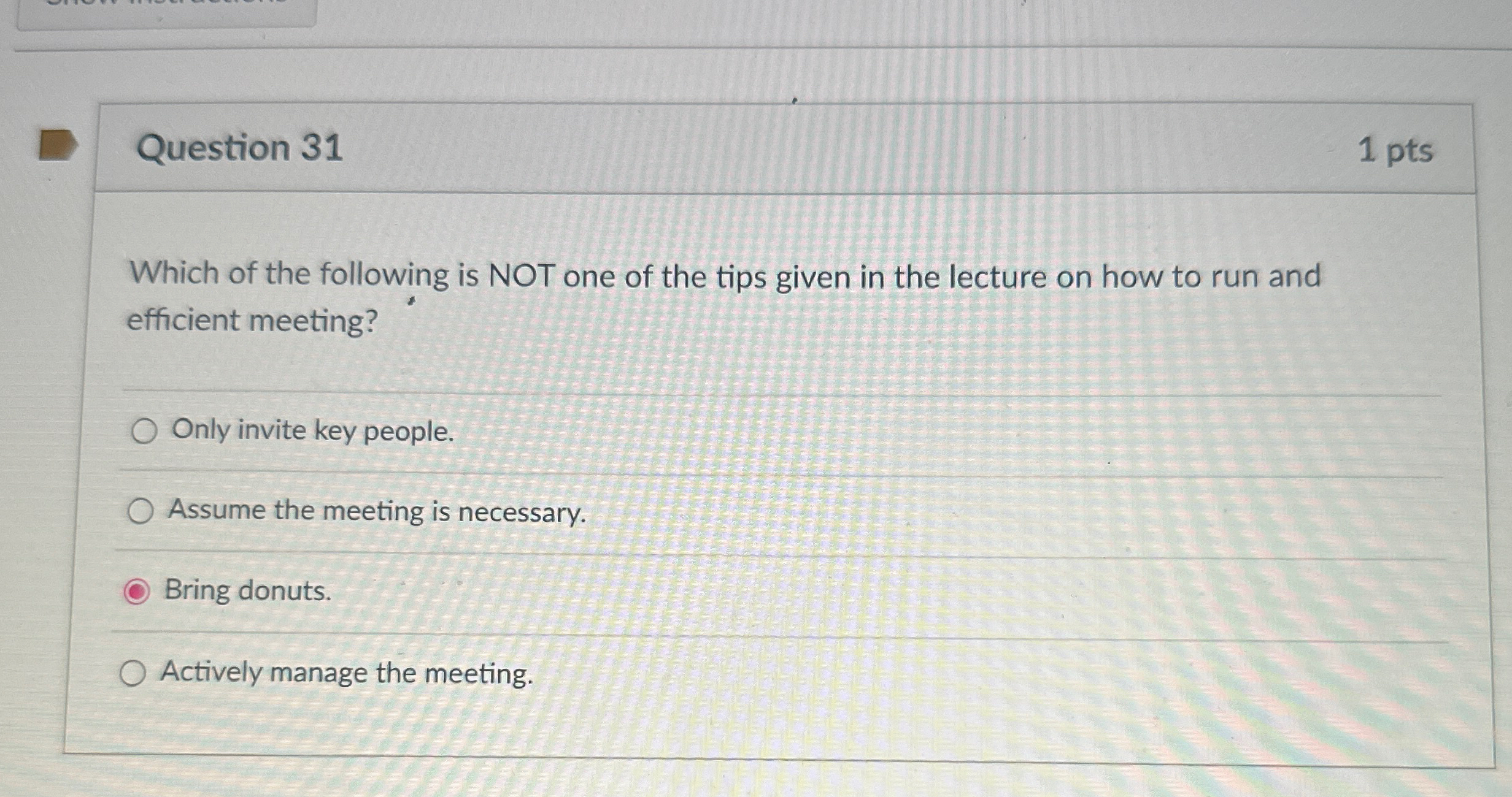 Solved Question 311 ﻿ptsWhich of the following is NOT one of | Chegg.com