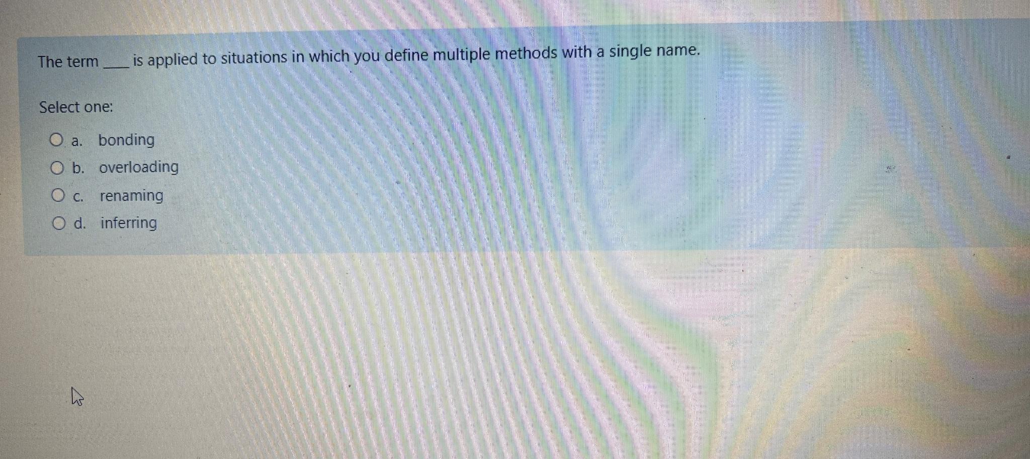 Solved The term is applied to situations in which you define | Chegg.com