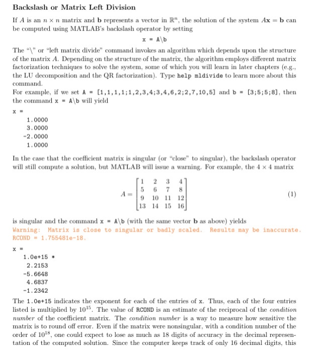 Solved 3 Generate A Random 6 X Matrix With Integer Chegg Com