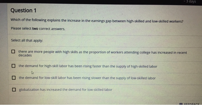 Solved 1. which of the following explains the increase in | Chegg.com