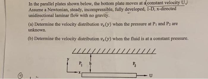 Solved In the parallel plates shown below, the bottom plate | Chegg.com