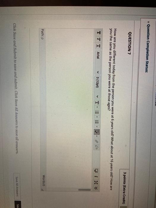 Solved Question Completion Status: QUESTION 7 3 points | Chegg.com