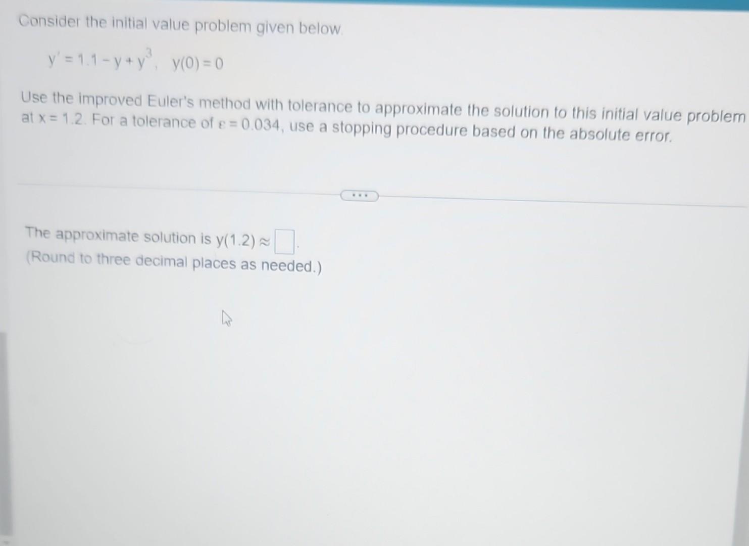 Consider the initial value problem given below | Chegg.com