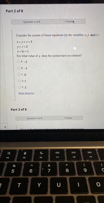 Solved Consider the system of linear equations (in the | Chegg.com