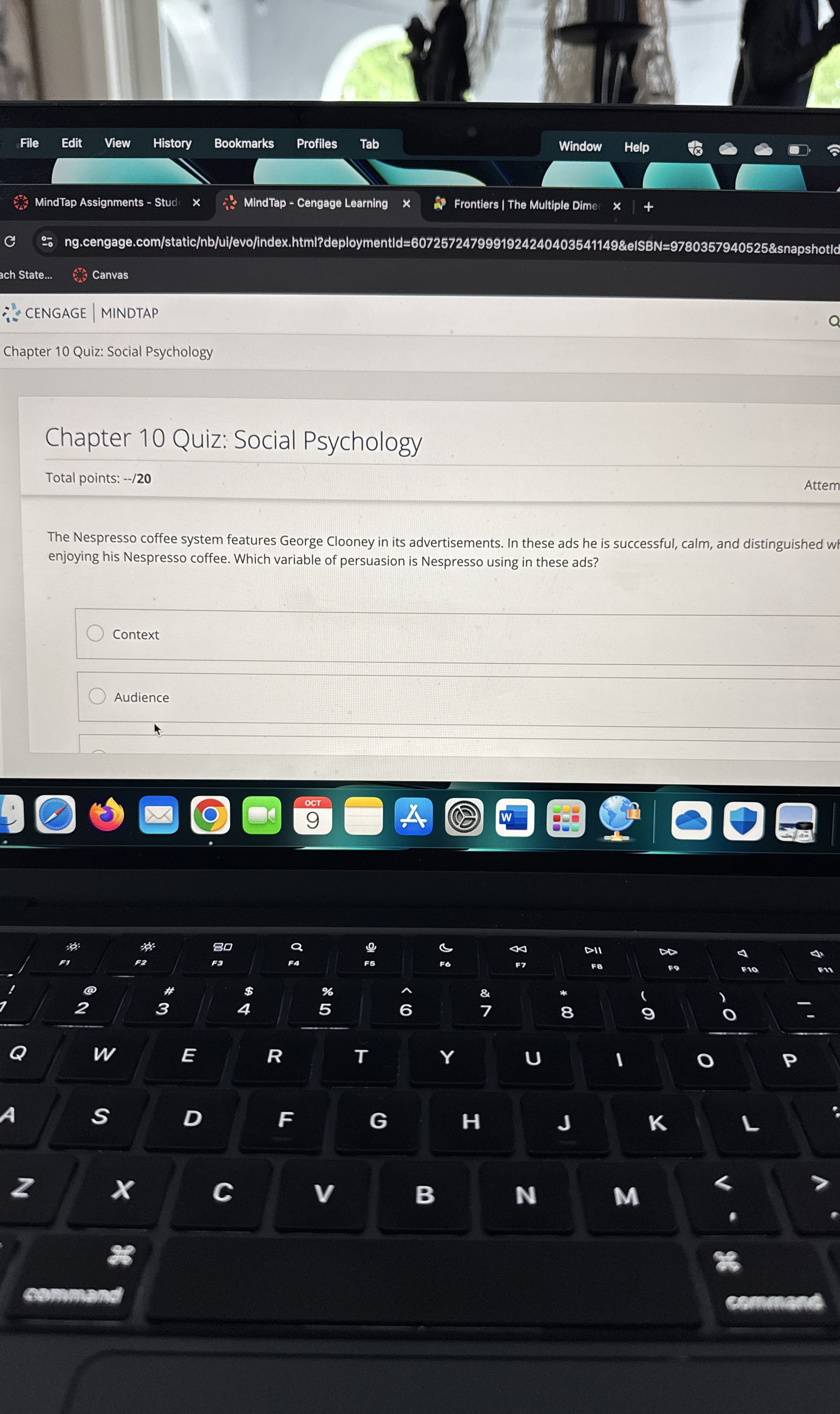 [Solved]: Total points: --/20 Examples of cues used in the p