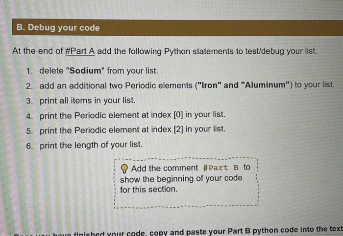 Solved She wants to list some of elements of Periodic table | Chegg.com