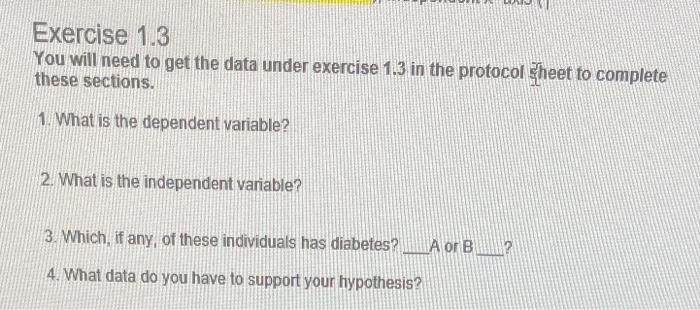 Solved Exercise 1.3 You will need to get the data under | Chegg.com