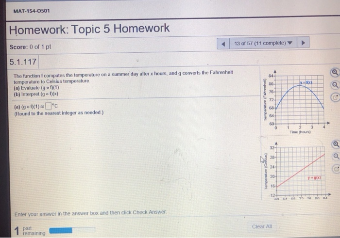 Solved MAT-154-0501 Homework: Topic 5 Homework Score: 0 of 1 | Chegg.com