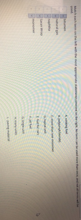 Solved Match each term on the left with the most appropriate | Chegg.com