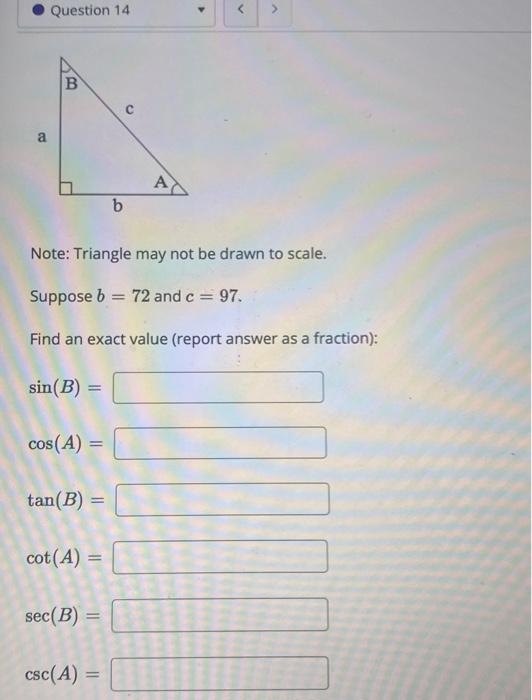 Solved Note: Triangle may not be drawn to scale. Suppose | Chegg.com