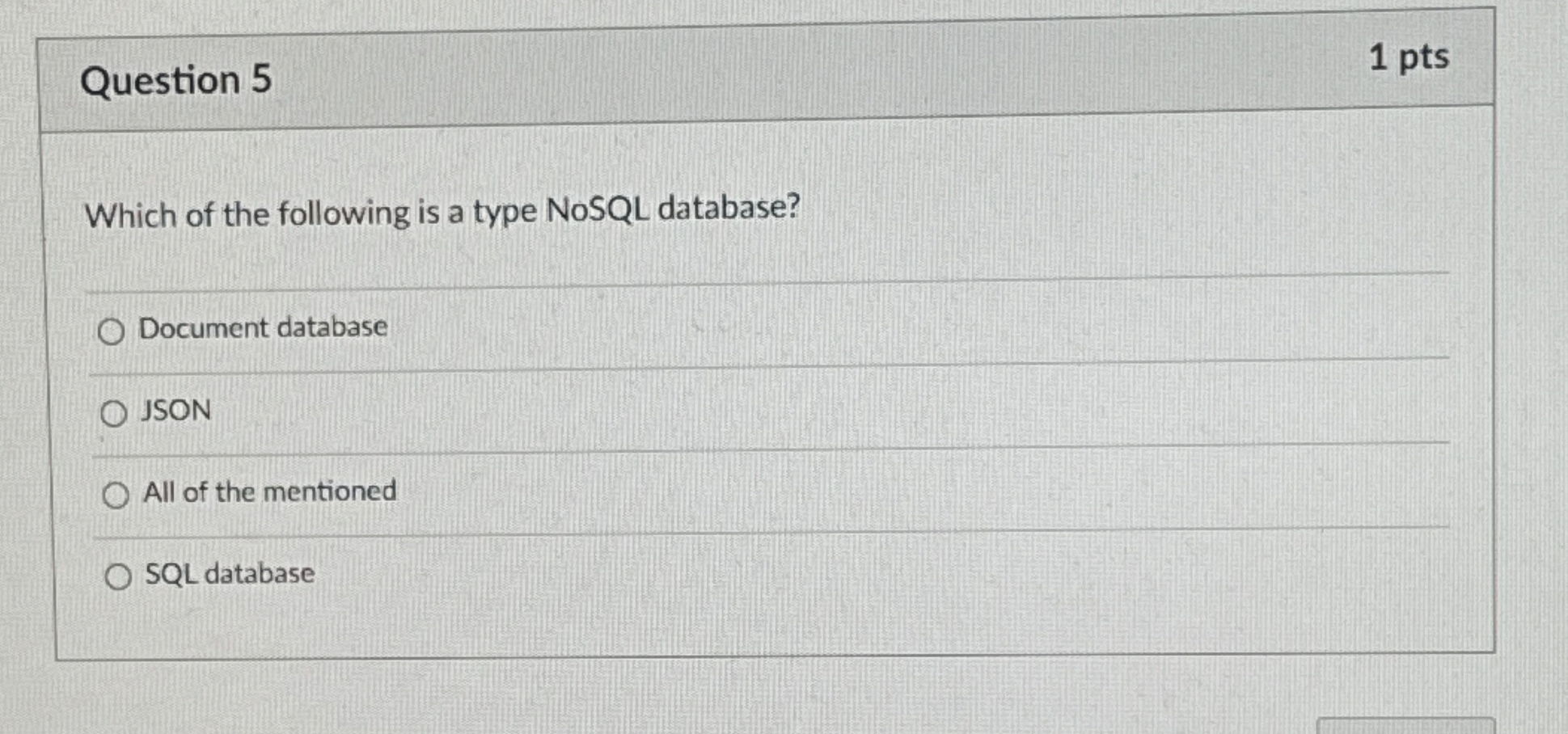 Solved Question Ptswhich Of The Following Is A Type Chegg Com