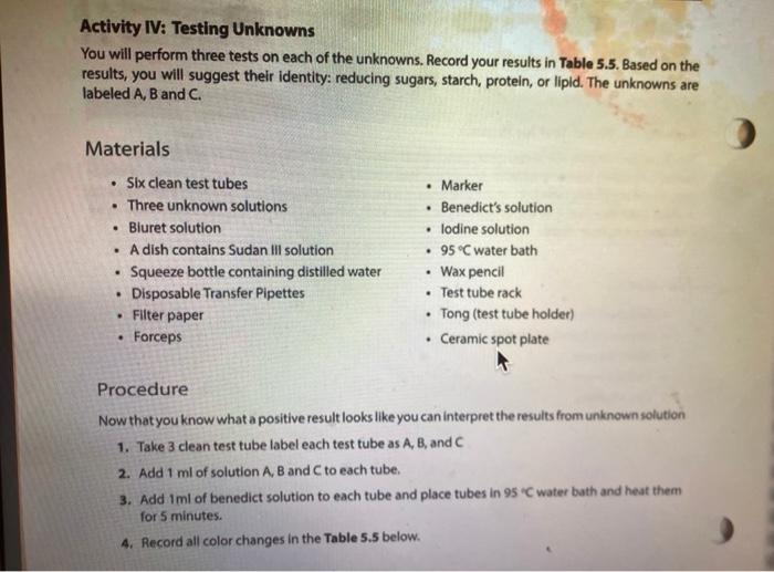 Solved please complete table 5.1, 5.2 , 5.3 , 5.4, 5.5 and | Chegg.com