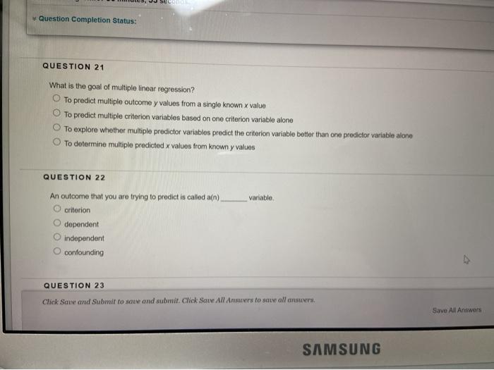 Solved Question Completion Status: QUESTION 21 What is the | Chegg.com