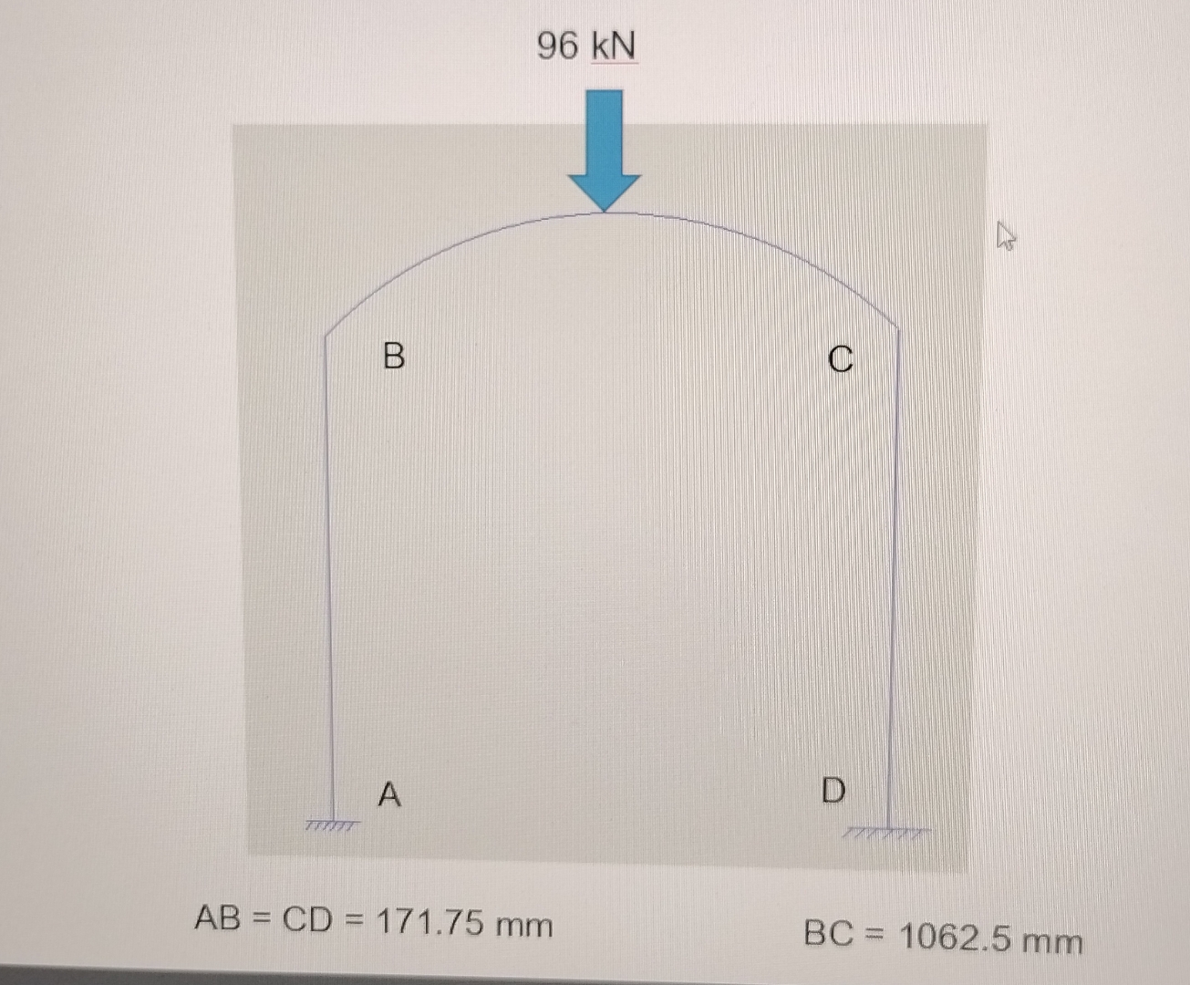 Solved For The Indeterminate Structure,Calculate Reactions | Chegg.com