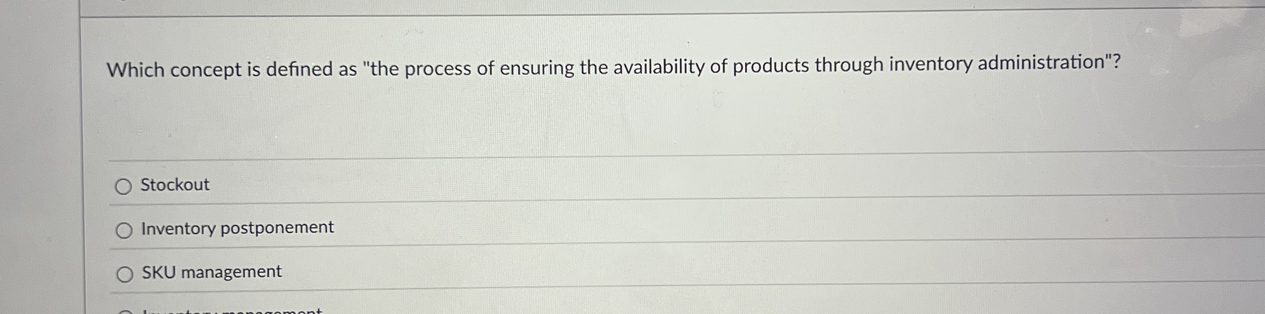 Solved Which concept is defined as 