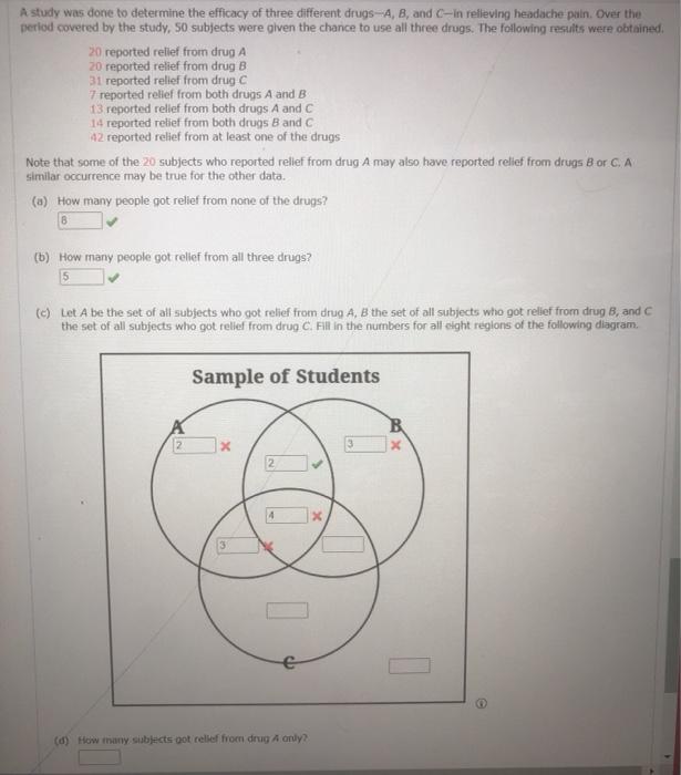 Solved A study was done to determine the efficacy of three | Chegg.com