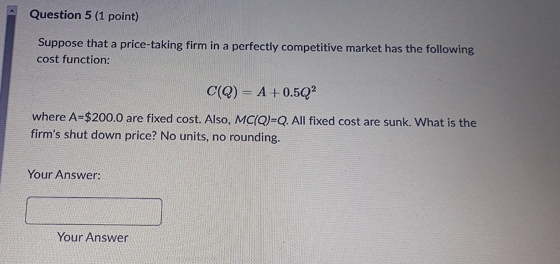 Solved Question 2 (1 point) Suppose that two firms firms