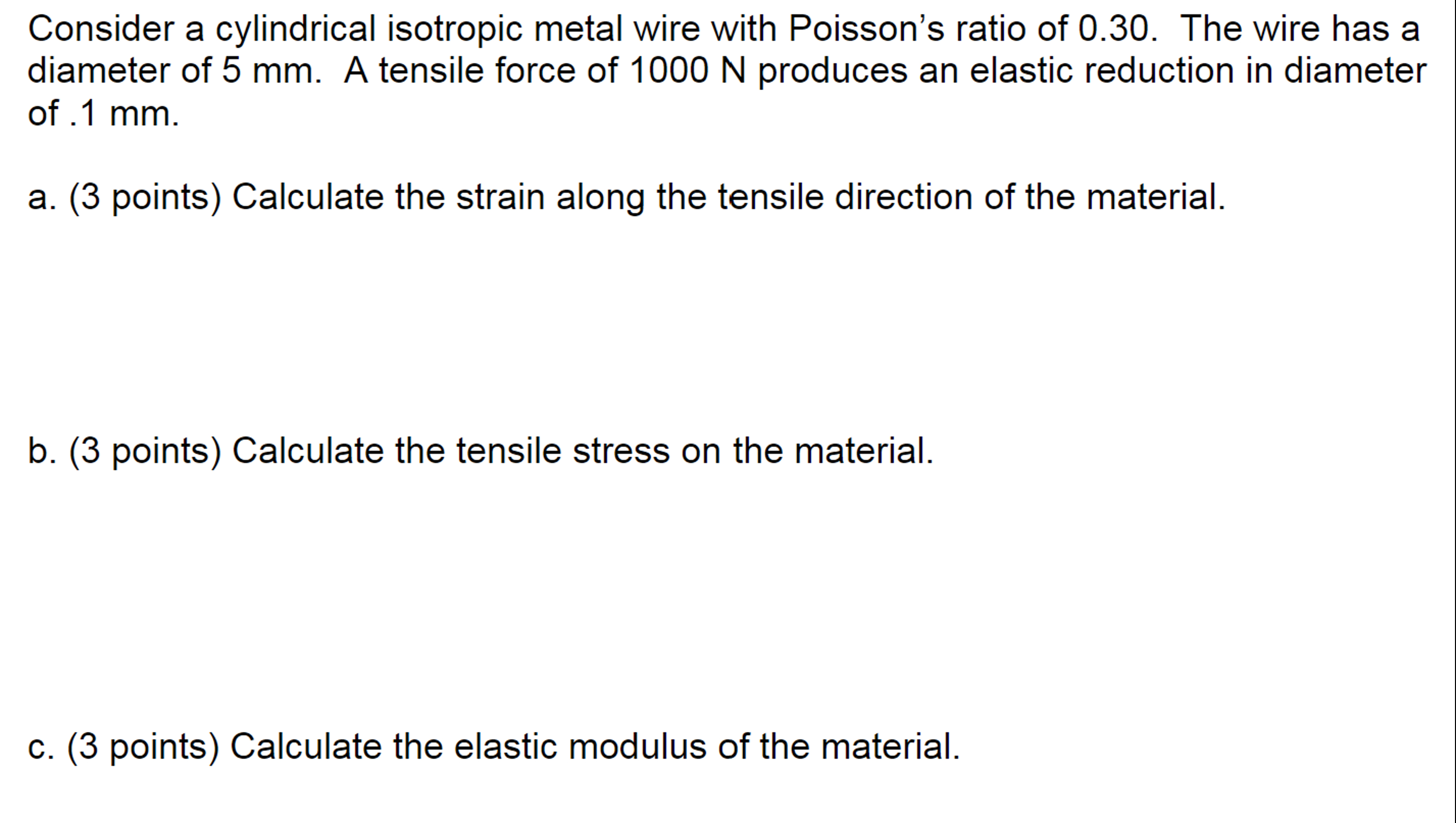 Solved Consider a cylindrical isotropic metal wire with | Chegg.com