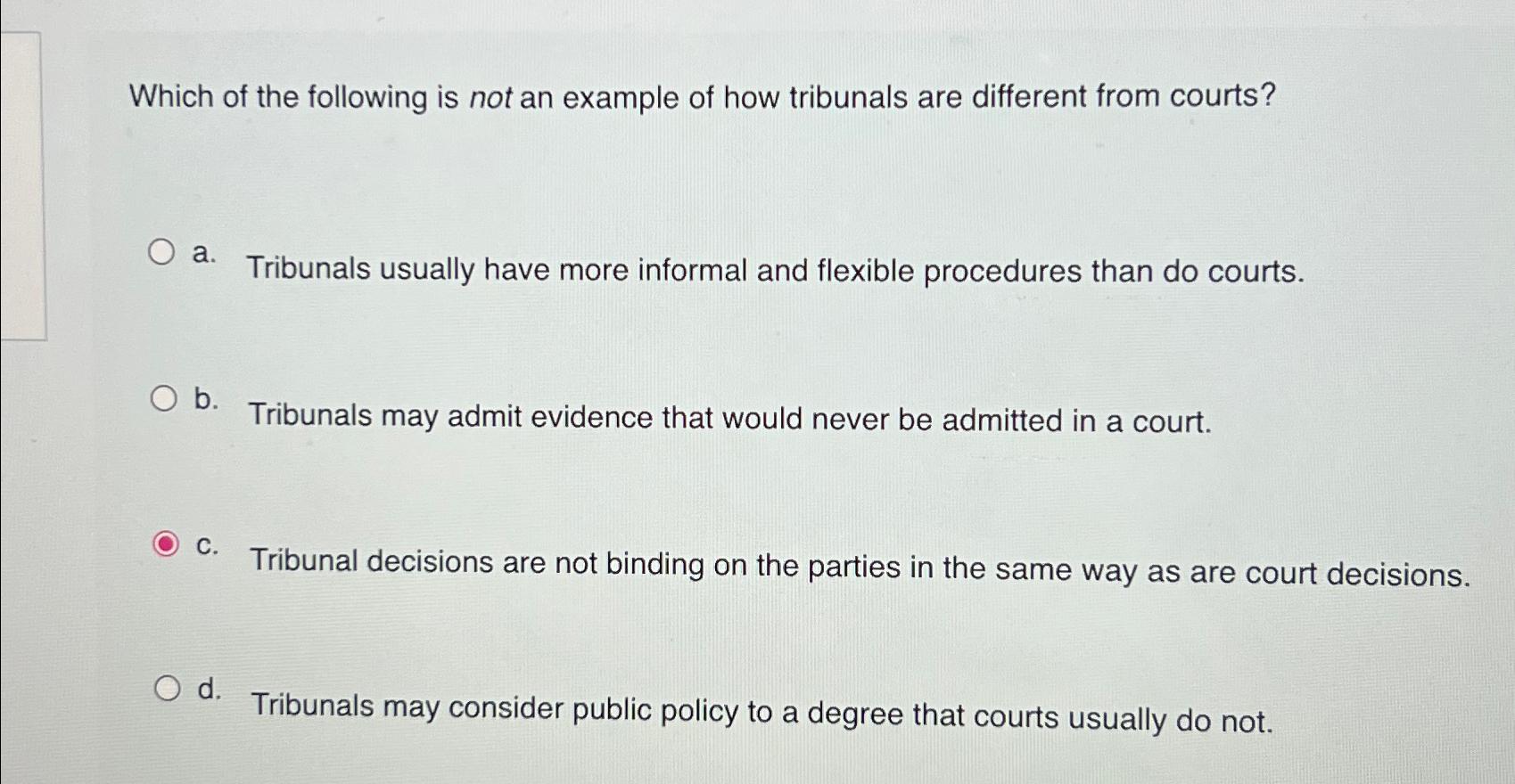 Court decisions clearance example