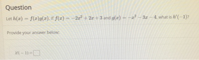 Solved Question Let H X What Is H 5 Do Not Incl Chegg Com
