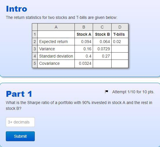 Solved Assume That There Are Only Two Stocks In The Economy, | Chegg.com