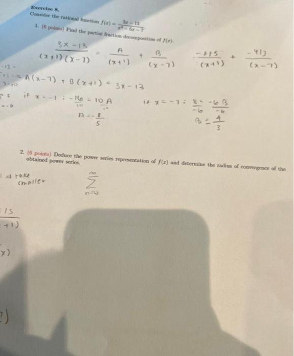 Solved Exercises 3 33 Consider The Rational Function 1 6 Chegg