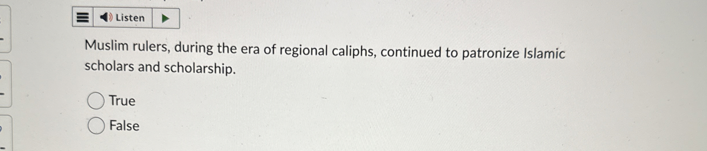 Solved Muslim rulers, during the era of regional caliphs, | Chegg.com