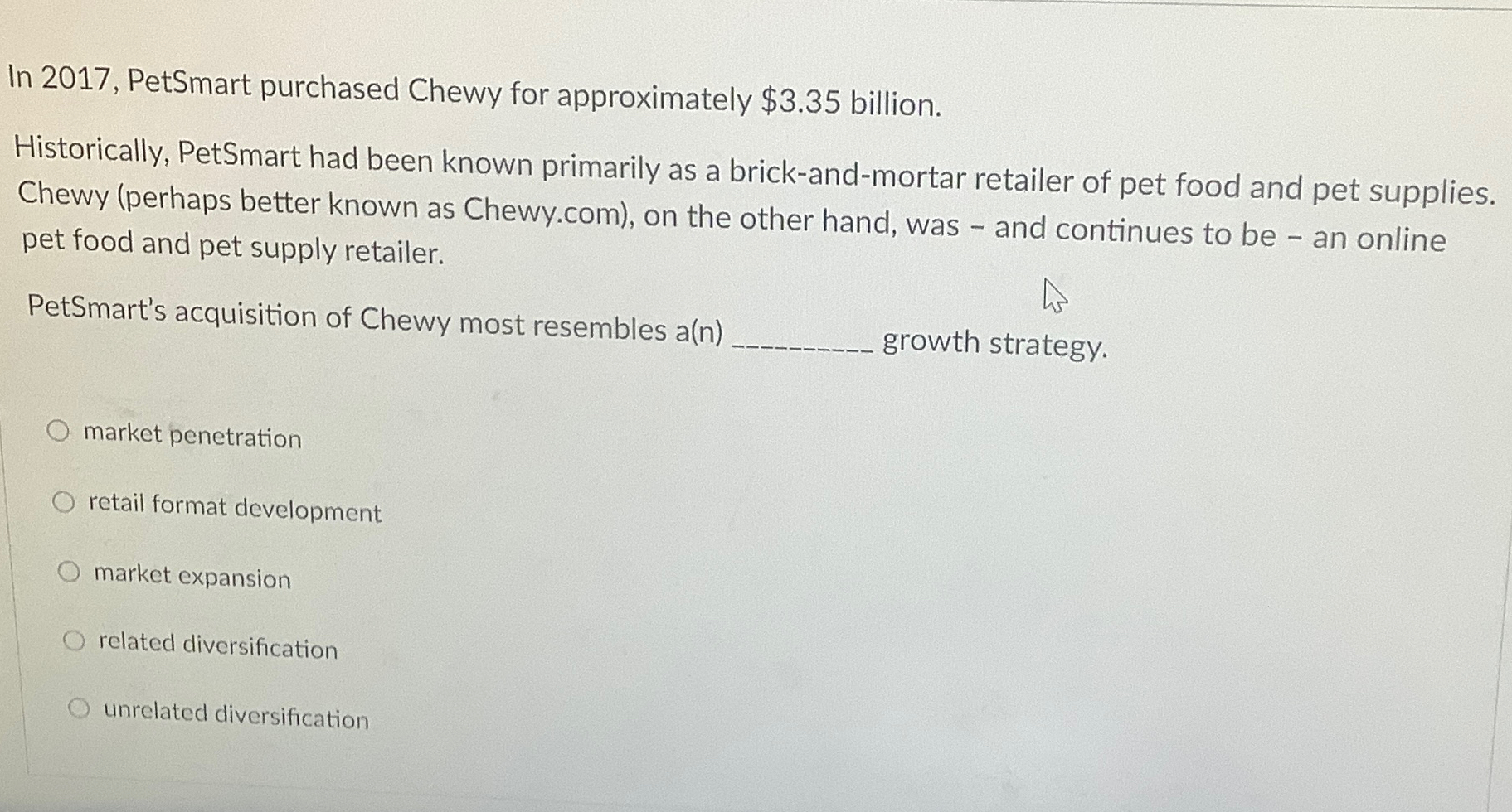 Chewy petsmart outlet acquisition