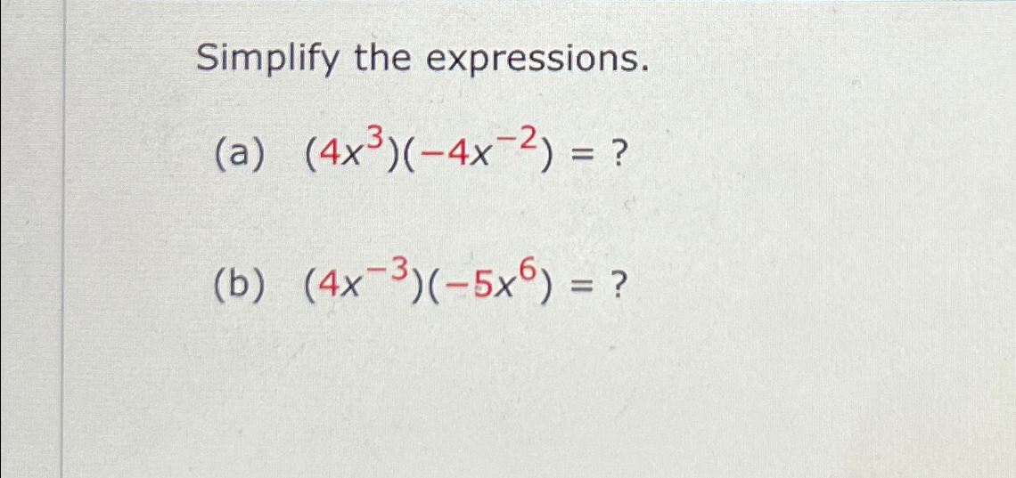 Solved Simplify the | Chegg.com