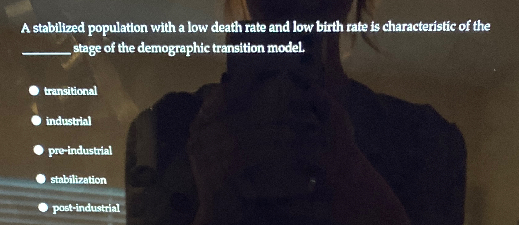 Solved A stabilized population with a low death rate and low | Chegg.com