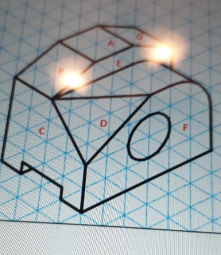 Solved for the Isometric drawing of the cut block shown in | Chegg.com
