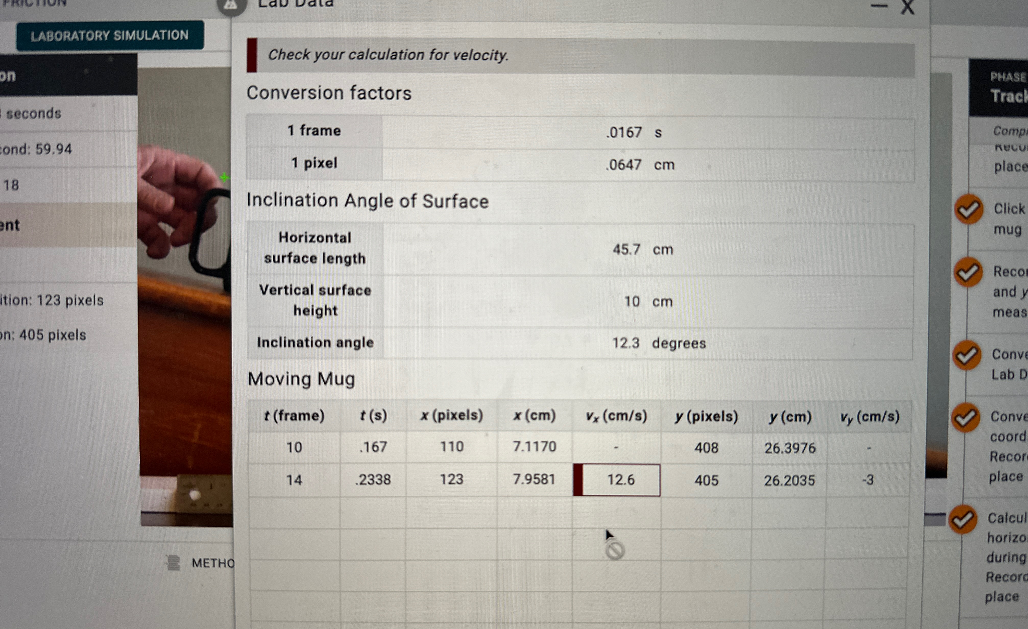 Solved LABORATORY SIMULATIONonsecondsond: 59.9418ition: 123 | Chegg.com