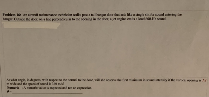 Solved Problem 16 An Aircraft Maintenance Technician Wal