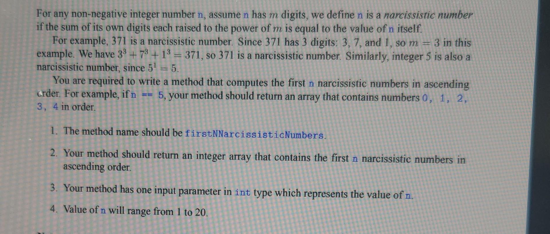 Solved For any non-negative integer number n, assume n has m | Chegg.com