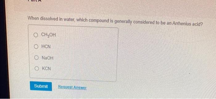 Solved When Dissolved In Water, Which Compound Is Generally | Chegg.com