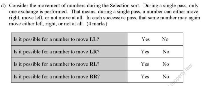 Solved a) Apply the Selection sort provided in the file | Chegg.com