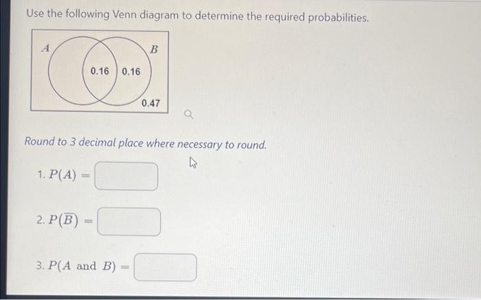 Solved Use The Following Venn Diagram To Determine The | Chegg.com