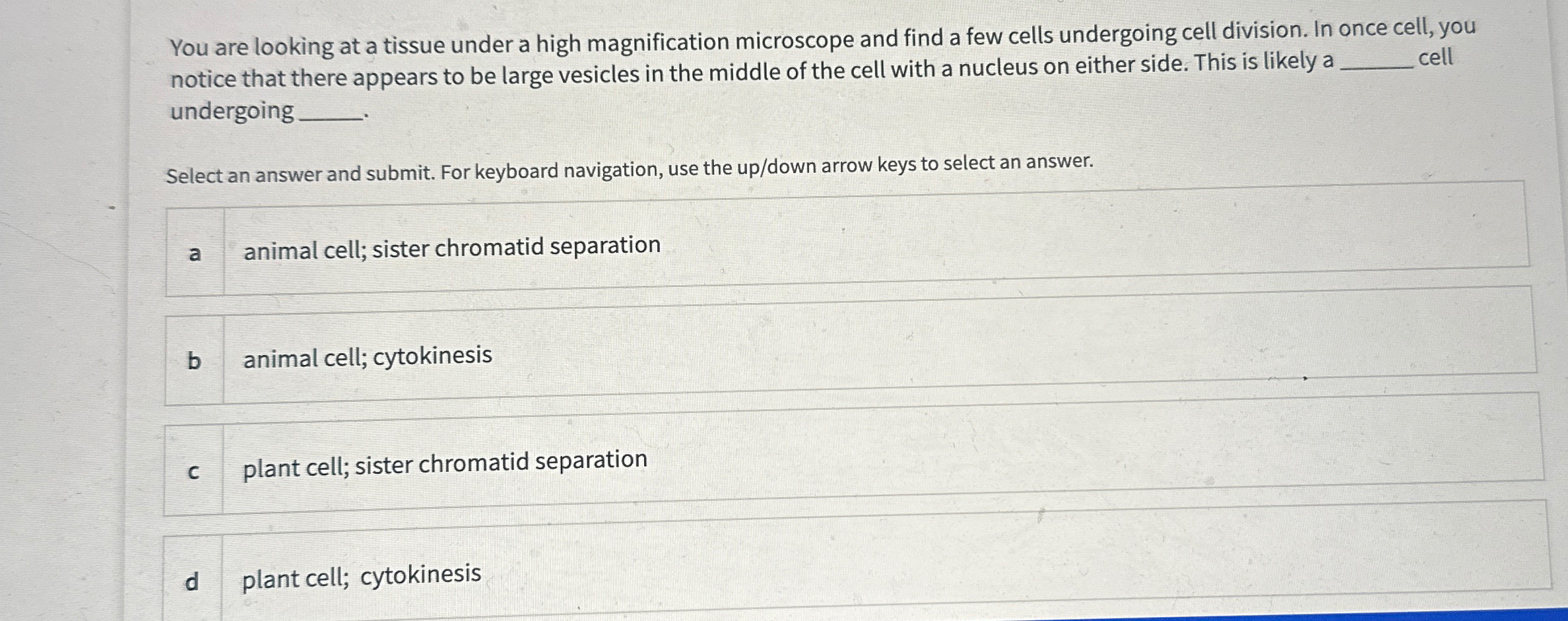 Solved You are looking at a tissue under a high | Chegg.com